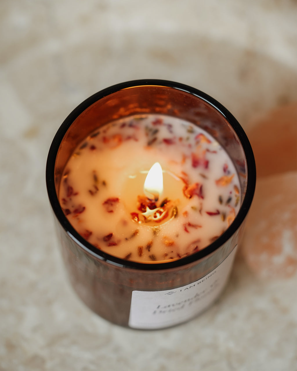 Lavender & Dried Floral Candle