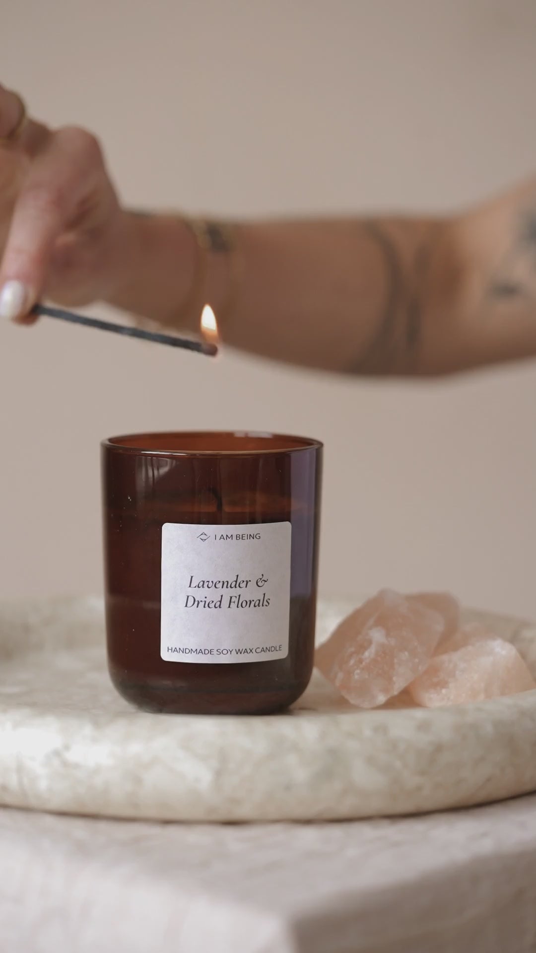 Lavender & Dried Floral Candle